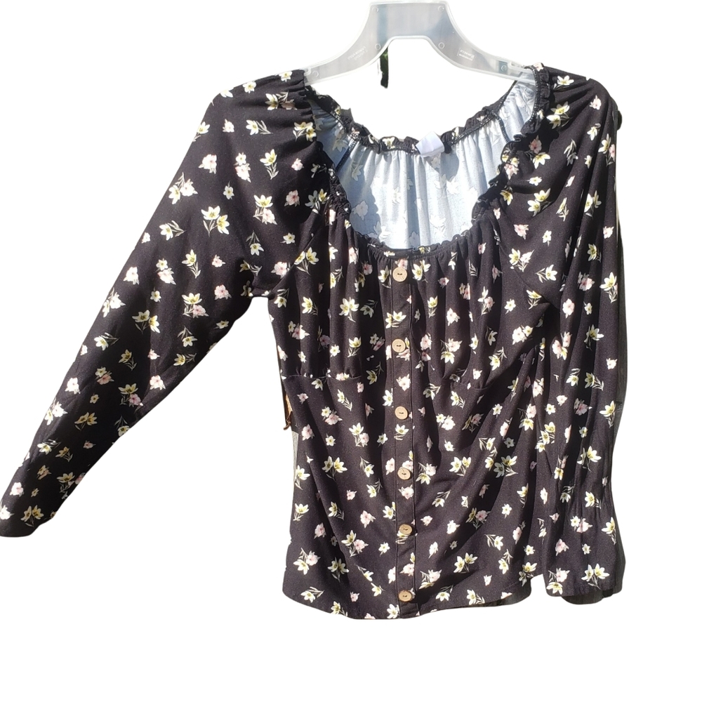 Shein women's black top